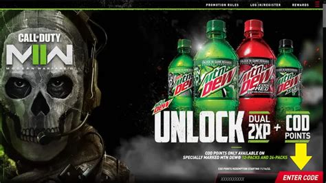 mtn dew codes|mt dew code mw2.